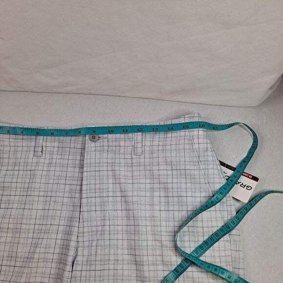 Grand Slam Golf Shorts Mens 32 Stretch Active Waistband Flat Front Bright White - Picture 6 of 7